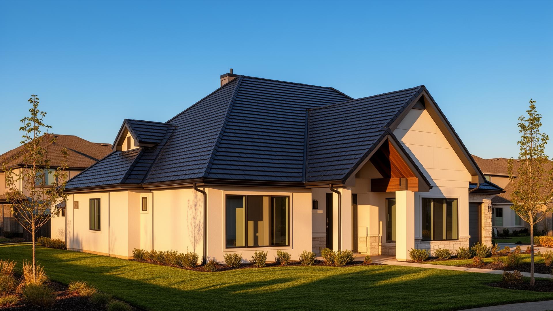 Completed roof installation